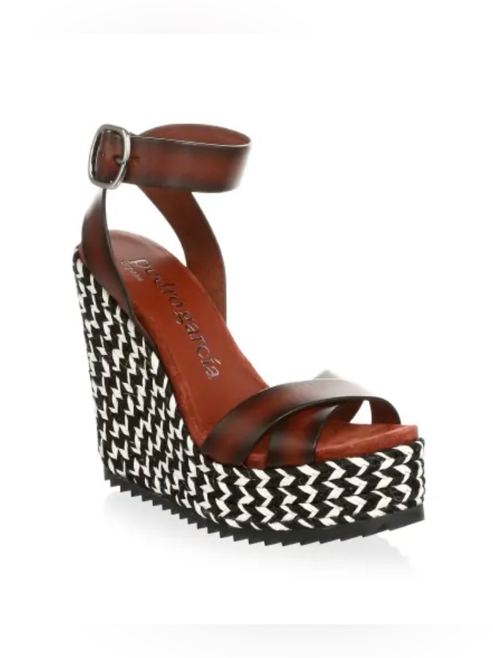 Pedro Garcia Taika Wedge Leather Sandals